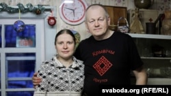 Алег Рудакоў і ягоная жонка Вольга. 28 студзеня 2021 году 