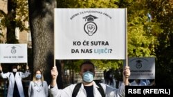 Protest studenata medicine, Sarajevo, 4. novembar