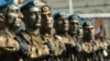 Armenia - Armenian special forces march during a military parade in Yerevan, 21Sep2011.