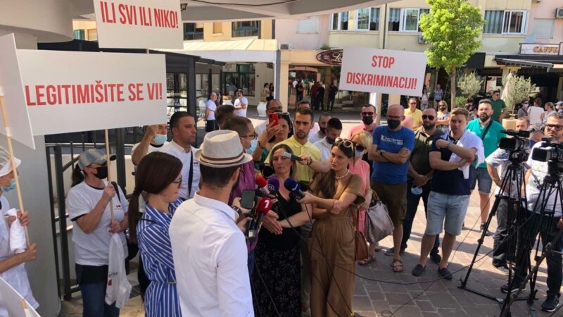 Ugostitelji u Crnoj Gori protestuju zbog epidemioloških mjera