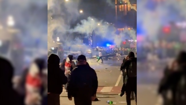 Η αστυνομία της Γεωργίας έκανε χρήση δακρυγόνων για να απωθήσει διαδηλωτές από το Προεδρικό Μέγαρο