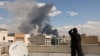 Smoke rises following an explosion in Tehran on March 1. 