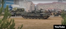 Equipment on display at the Military Trophy Park.