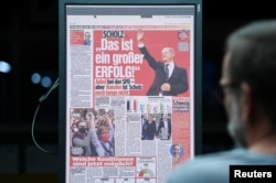 Cтаття у популярному таблоїді Bild вийшла із заголовком: «Шольц. Це великий успіх! СДПН святкує, але до канцлера ще далеко»