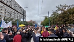 Protest prosvetnih radnika u Beogradu, 16. septembar 2024. 