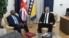 David Lammy, državni sekretar za vanjske poslove Komonvelta i razvoj Ujedinjenog Kraljevstva na sastanku sa ministrom vanjskih poslova BiH Elmedinom Konakovićem, Sarajevo, 6. maj 2025. 