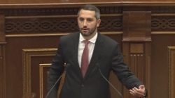 ԱԺ նախագահի թեկնածու Ռուբեն Ռուբինյանը ելույթ է ունենում խորհրդարանում, Երևան, 2-ը օգոստոսի, 2026թ.