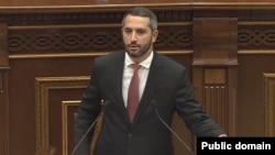 ԱԺ նախագահի թեկնածու Ռուբեն Ռուբինյանը ելույթ է ունենում խորհրդարանում, Երևան, 2-ը օգոստոսի, 2026թ.