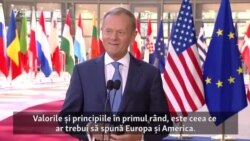 Donald Tusk după convorbiri cu Donald Trump: Valorile și principiile în primul rând