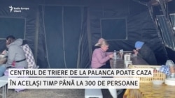 Sute de refugiați, asistați la centrul de triere de la Palanca