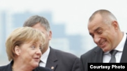 Angela Merkel and Boiko Borisov la Sofia în 2010