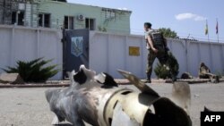 Пункт українських прикордонників у Міловому після обстрілу, 8 серпня 2014 року