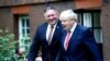 Sekretari amerikan i Shtetit, Mike Pompeo dhe kryeministri britanik, Boris Johnson. 