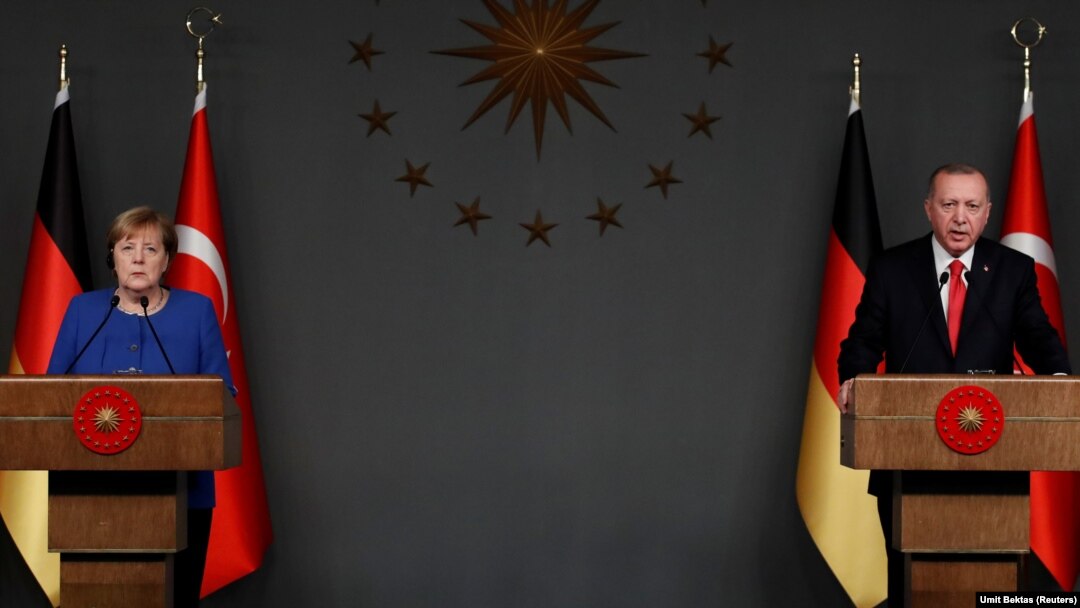 Angela Merkel i Recep Tayyip Erdogan u Istanbulu, 24. januar