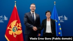 Premijer Crne Gore Milojko Spajić i komesarka za proširenje EU Marta Kos, jun 2025.