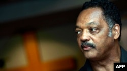 Jesse Jackson într-o vizită în Africa de Sud, în 2005. 