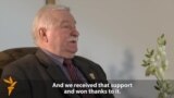 Walesa Praises West For Helping Defeat Communism In Poland