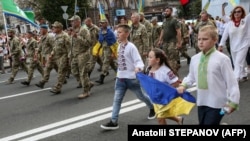Марш захисників України. Хрещатик, Київ, 24 серпня 2021 року