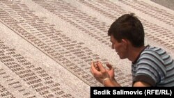 Izudin Alic visits the Srebrenica Genocide Memorial in the town of Potocari 