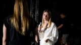 Mateja Raickovic during the premiere of her first documentary 'Lavanda' in Podgorica, Montenegro, june 2025