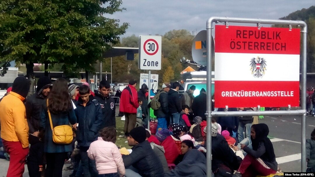 Izbeglice na slovenačko-austrijskoj granici 2015. godine, arhivska fotografija