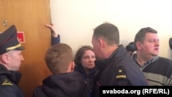 Архивска фотографија од белоруската активистка Павлина Шаренда-Панасјук приведена поради навреда на белорускиот претседател Александар Лукашенко