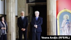 Сербия Президенти Борис Тадич ва Хорватия Президенти Иво Йосипич