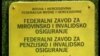 Sarajevo, tabla na ulazu u Zavod za mirovinsko i invalidsko osiguranje Federacije BiH