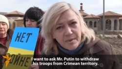 Жените на Крим на мировен протест