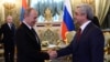 Russia - President Vladimir Putin meets with his visiting Armenian counterpart Serzh Sarkisian, Moscow, 8May2014.