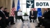 Presidenti i Shteteve të Bashkuara, Donald Trump, dhe Presidentja e Komisionit Evropian, Ursula von der Leyen, flasin për mediat pas arritjes së një marrëveshjeje tregtare mes dy ekonomive, pas takimit të tyre në Skoci, më 27 korrik 2025.