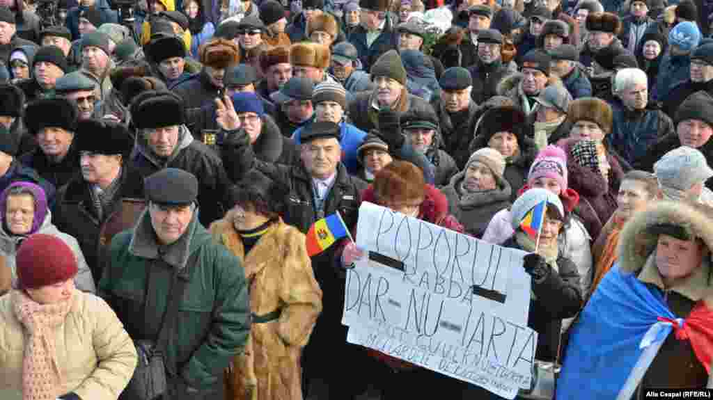 24 ianuarie 2014 în Piața MAN la Chișinău