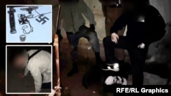 Кадры из видео, распространенного Министерством внутренних дел