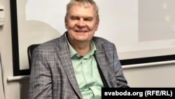 Алег Латышонак на сустрэчы ў Беластоку