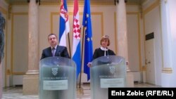 Ivica Dačić i Vesna Pusić u Zagrebu