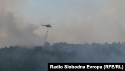 Macedonia - Fire in Bitola. The fire engulfed the hills of the five villages Crnobuki, Lisolaj, Lopatica, Dervenik and Beranci.