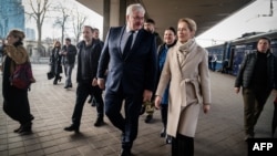 Голова МЗС України Андрій Сибіга і висока представниця ЄС із закордонних справ Кая Каллас, Київ, 31 березня 2026 року