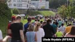 Выбаочы ўчастак у школе № 41 у Менску