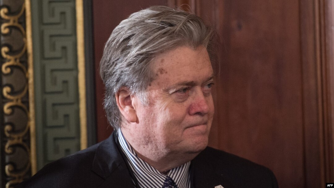 The Montenegrin opposition leaders didn't explain why they had addressed Steve Bannon rather than members of the U.S. Senate with their claim.