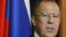 Ռուսաստանի արտգործնախարար Սերգեյ Լավրովը Մոսկվայում կայացած ասուլիսի ժամանակ, 6-ը փետրվարի, 2012թ.