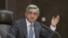 Armenia -- President Serzh Sarkisian defends his agreements with Turkey at a meeting of his Public Council on September 30, 2009.