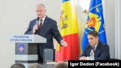 Ex-președintele Igor Dodon, în urma cu doi ani, când îl numea procuror general pe Alexandru Stoianoglo. Chișinău, 29 noiembrie 2019