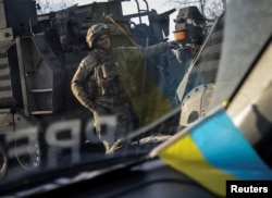 Украинские военные в Бахмуте, 19 февраля 2022 года