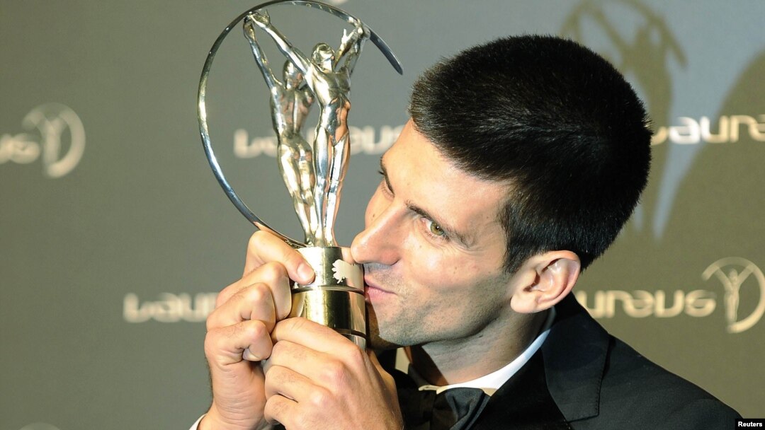 Теннисист из Сербии Новак Джокович получил премию Laureus в 2012 году