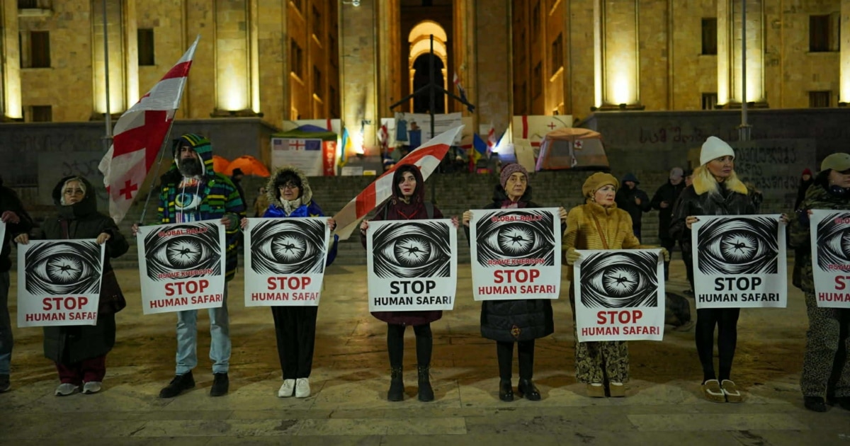 პროევროპული აქციის მონაწილეები შეუერთდნენ გლობალურ აქციას STOP HUMAN SAFARI/SAVE KHERSON