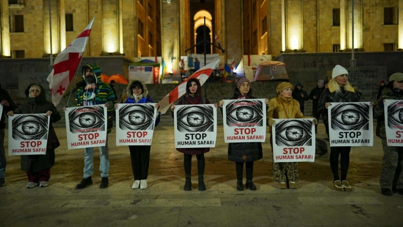 პროევროპული აქციის მონაწილეები შეუერთდნენ გლობალურ აქციას STOP HUMAN SAFARI/SAVE KHERSON