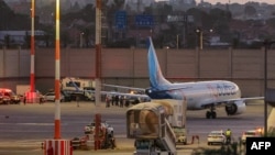 Самолёт FlyDubai после посадки в аэропорту Бен-Гуриона, Израиль, 30 сентября 2026 года