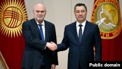 Садыр Жапаров жана Феридун Синирлиоглу. Бишкек. 25-март, 2026-жыл.