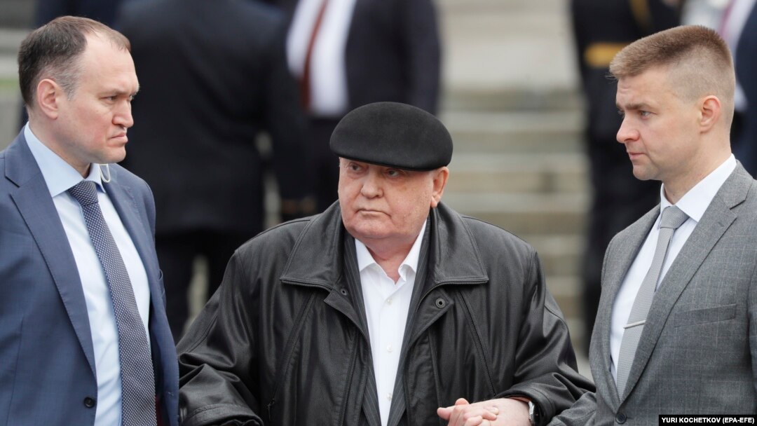 Архивска фотографија - Михаил Горбачов на парадата во Москва, по повод Денот на победата (9 мај 2019)