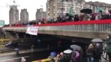 Početak blokade autoputa u Beogradu